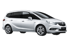 Car Hire Gosport - Vauxhall Zafira 5 + 2 - Minibus hire Gosport